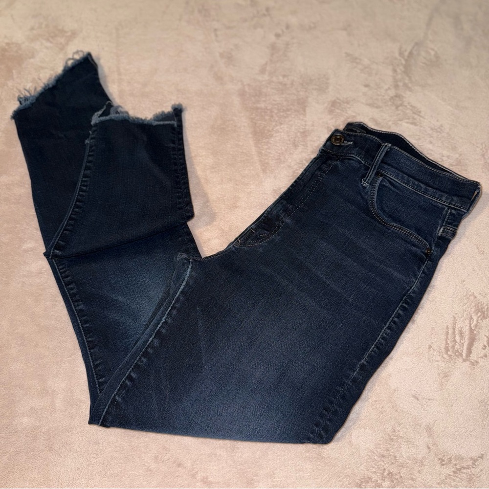 Mother the stunner zip two step fray high rise Jean size 30/L28 - Picture 3 of 16